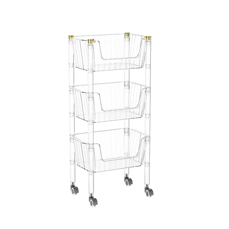 Clear 3-lader utility kar met wielen