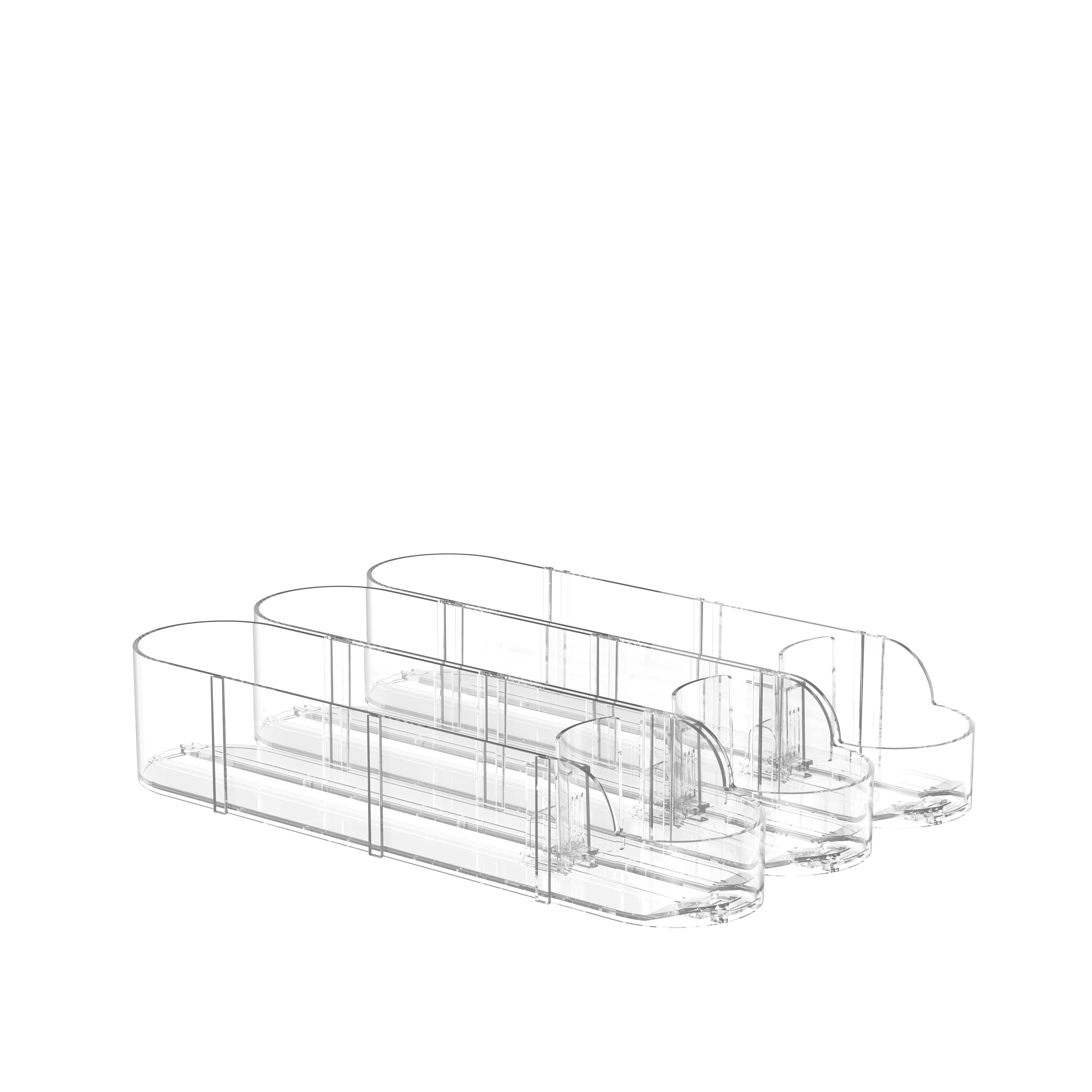 Zelf duwende koelkast drink organisator